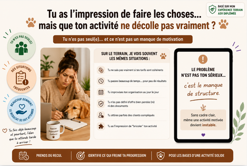 Analyse stratégique Pet-sitter – Audit complet de ton activité | 1 h 20