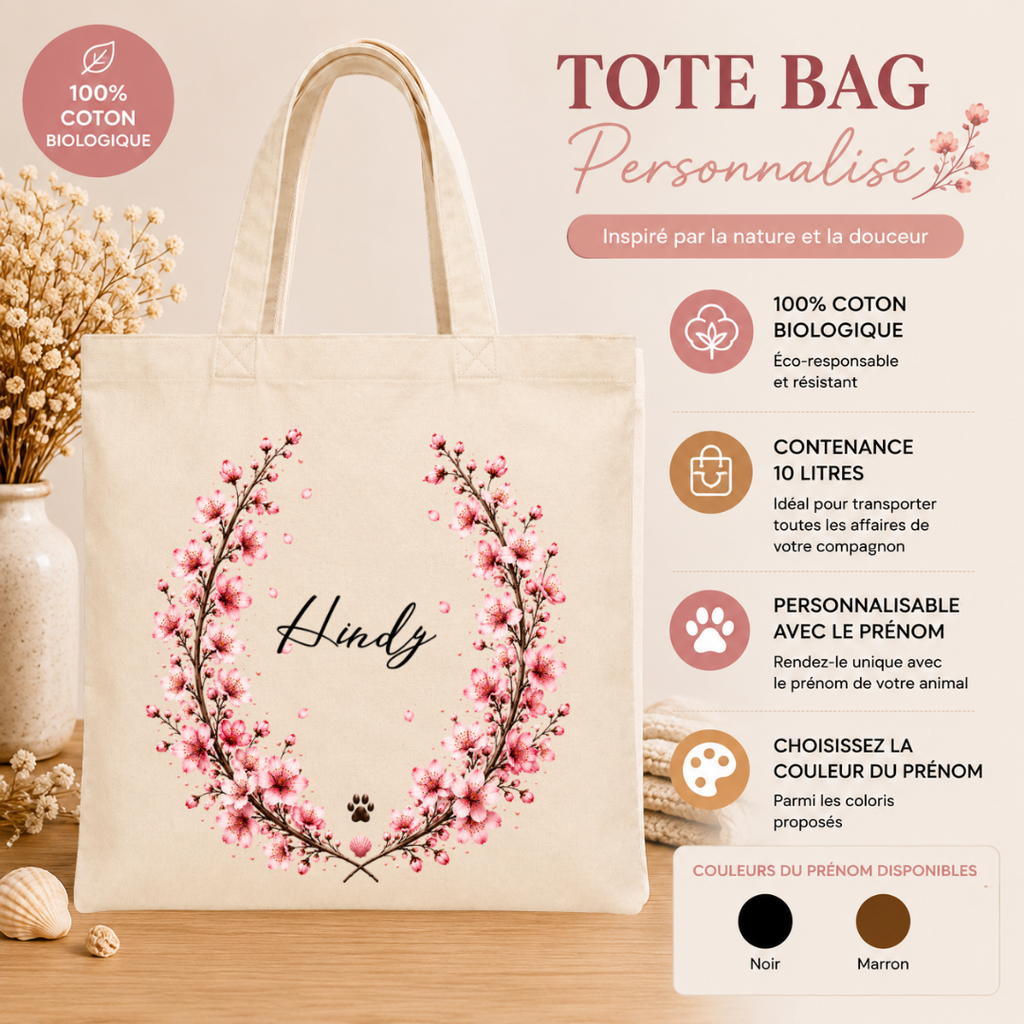 Tote bag Sakura personnalisable