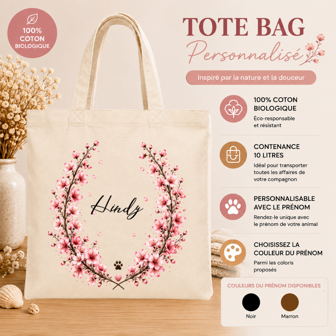 Tote bag Sakura personnalisable