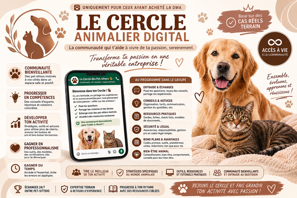 Le Cercle Animalier Digital – Marketing & développement pour professionnels animaliers