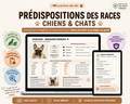 🐾 Guide Prévention Santé – Chiens & Chats : les prédispositions à connaître