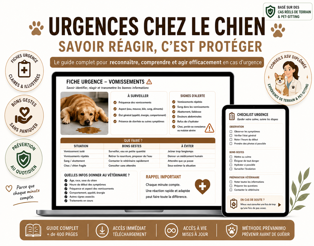 Urgences Canines 360° – Le guide pour reconnaître les signes d’alerte et mieux réagir