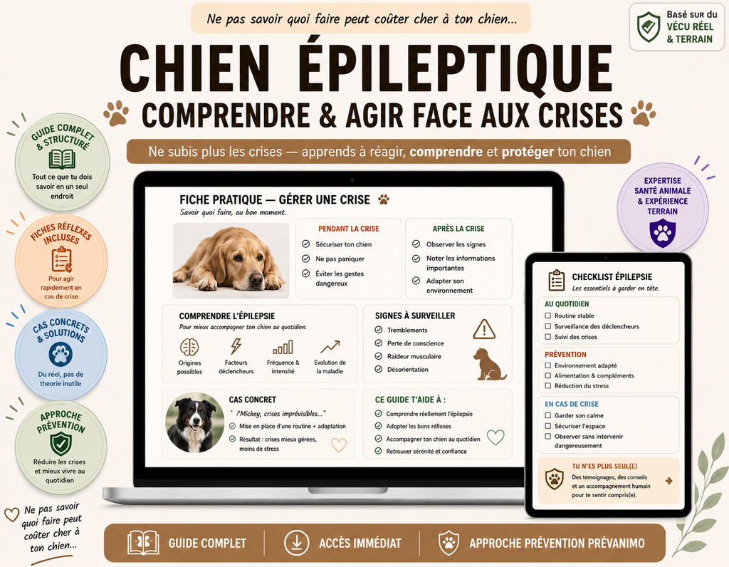Chien épileptique – Le guide complet pour comprendre les crises et mieux les gérer au quotidien