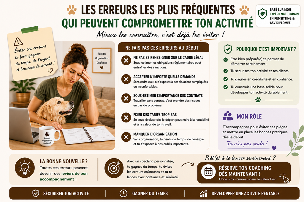 Coaching individuel Pet-sitter – Structure & développe ton activité | 45 min à 1 h