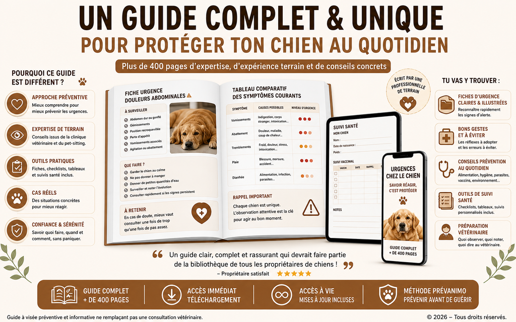 Urgences Canines 360° – Le guide pour reconnaître les signes d’alerte et mieux réagir