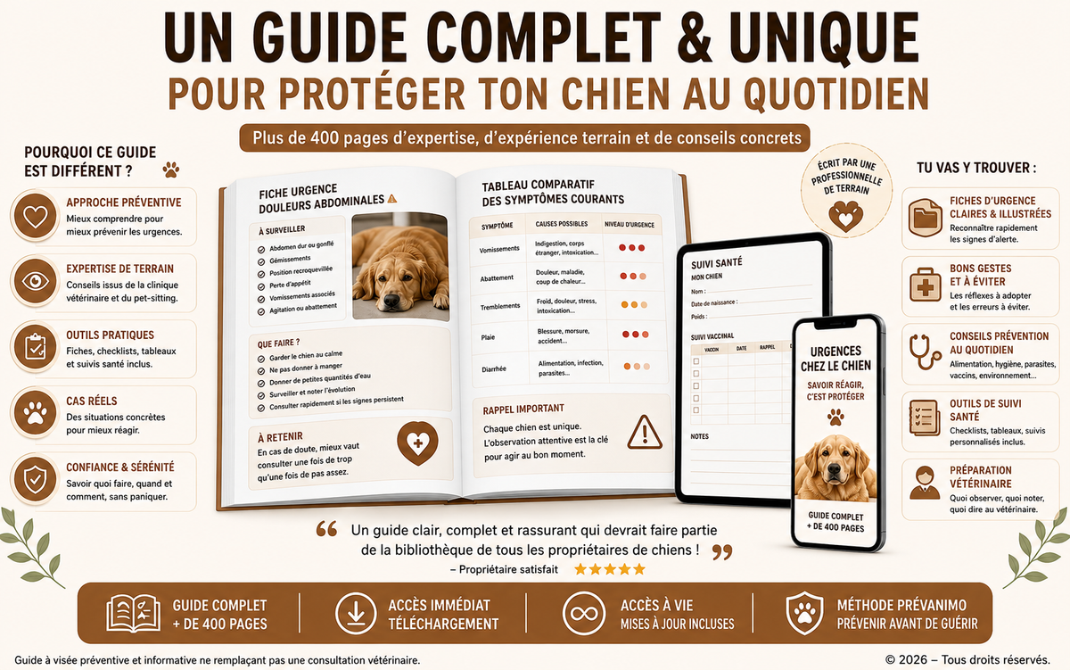 Urgences Canines 360° – Le guide pour reconnaître les signes d’alerte et mieux réagir
