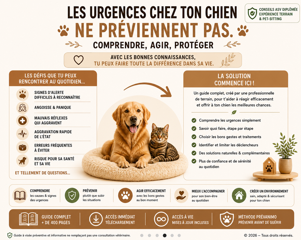 Urgences Canines 360° – Le guide pour reconnaître les signes d’alerte et mieux réagir