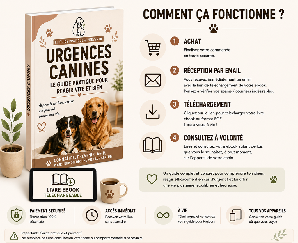 Urgences Canines 360° – Le guide pour reconnaître les signes d’alerte et mieux réagir