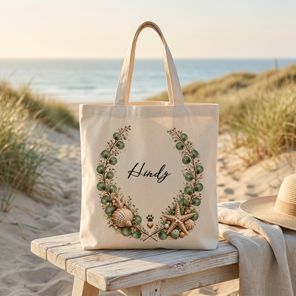 Tote bag Entre Terre & Mer personnalisable