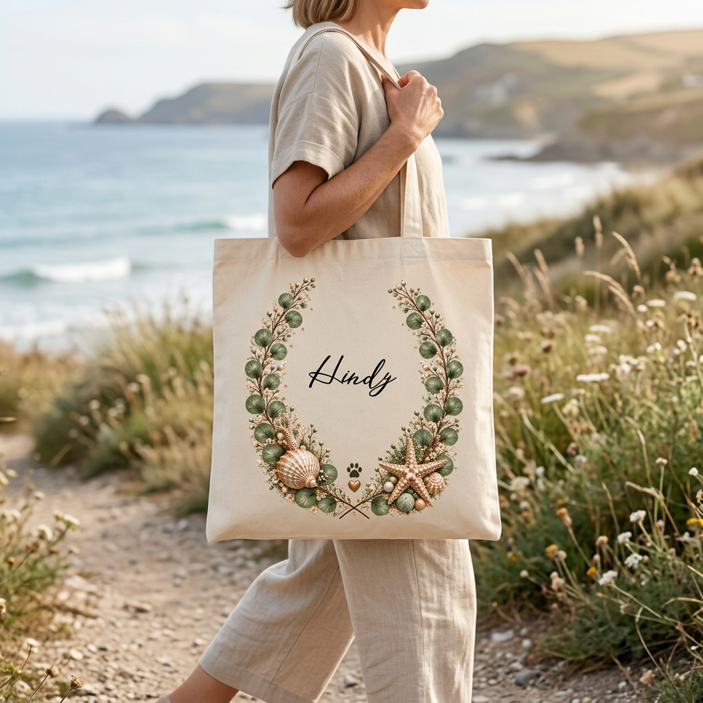 Tote bag Entre Terre & Mer personnalisable
