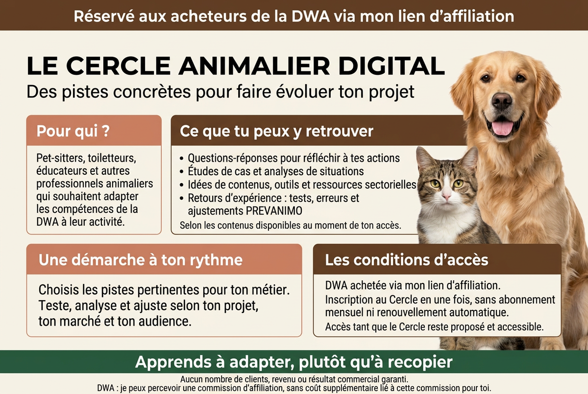Le Cercle Animalier Digital – Marketing & développement pour professionnels animaliers