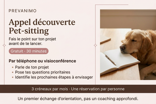 Présentation de l’appel découverte Pet-sitting