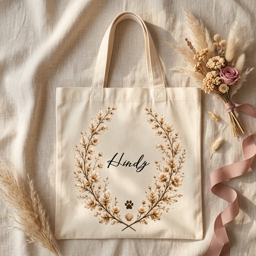 Tote Bag Bohème personnalisable