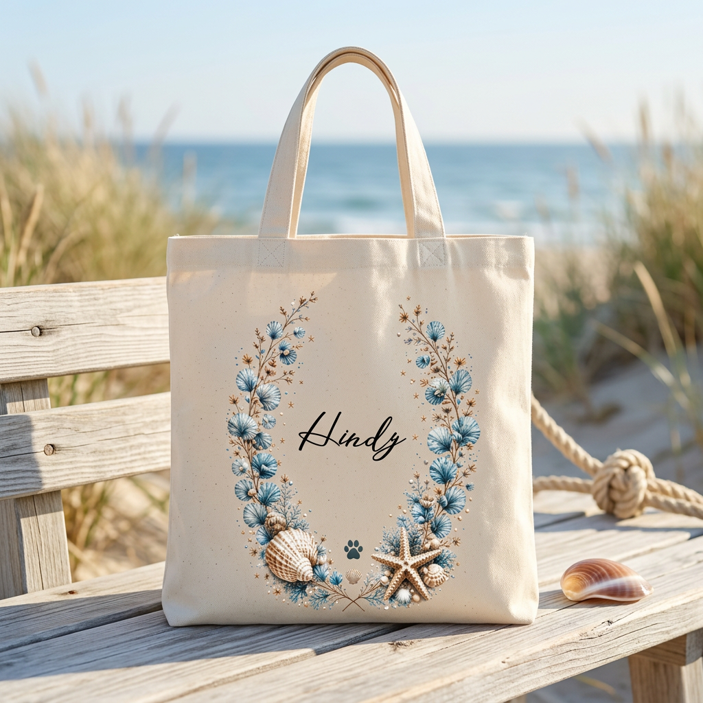 Tote bag Evasion Bleue personnalisable