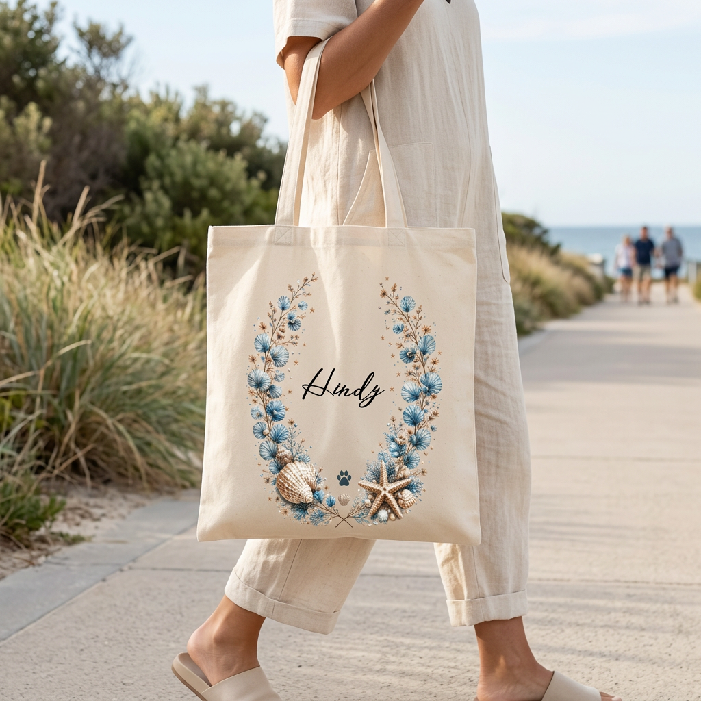 Tote bag Evasion Bleue personnalisable